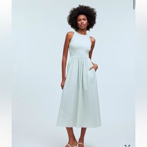 Madewell The Melody Smocked Midi Dress